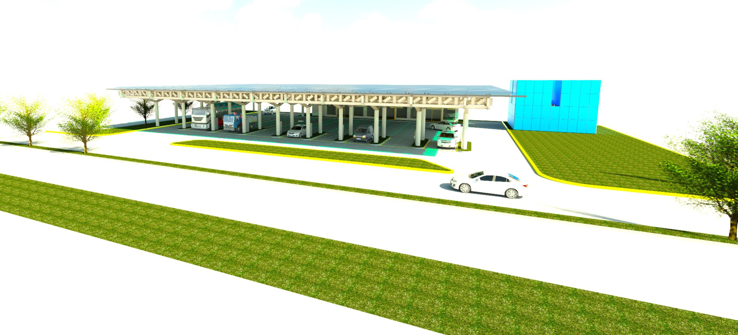 Energy and Water Development (EAWD) announces its construction of Europe’s first Off-Grid eCharging park in Europe