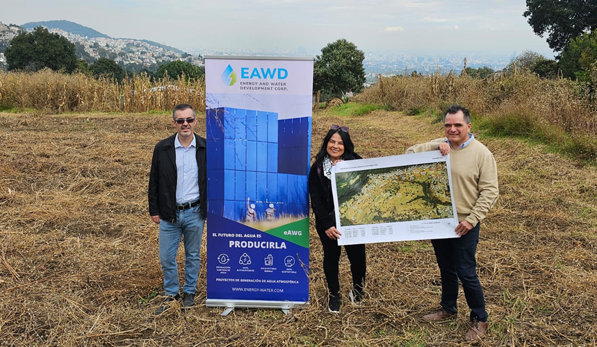 EAWD y los principales propietarios de tierras del Municipio de Magdalena Contreras planean colaborar en la planta de generación de agua atmosférica fuera de la red para abordar la escasez de agua